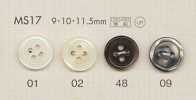 MS17 DAIYA BUTTONS Bouton en polyester aspect nacre