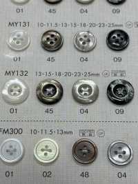 MY132 DAIYA BUTTONS Bouton En Polyester Façon Coquillage DAIYA BUTTON(DAIYA BUTTON) Sous-photo