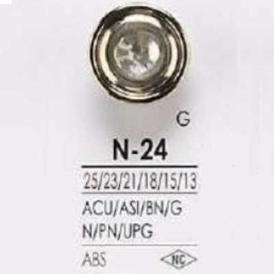 N24 Bouton à queue en résine ABS, rectangle, anneau demi-anneau