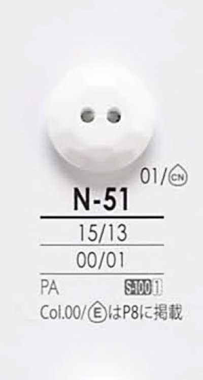 N51 Bouton transparent et teignable