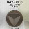 N72 Bouton à queue carrée en résine nylon