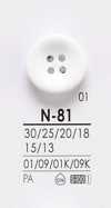N81 Boutons pour teinture noire