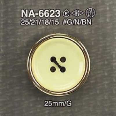 NA6623 Bouton à 4 trous avec trou frontal en résine de nylon/résine ABS