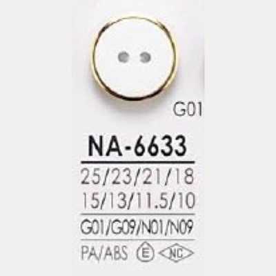 NA6633 Bouton à deux trous à ouverture frontale en résine de nylon/résine ABS