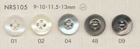 NRS105 Boutons Coquillages En Polyester DAIYA BUTTONS