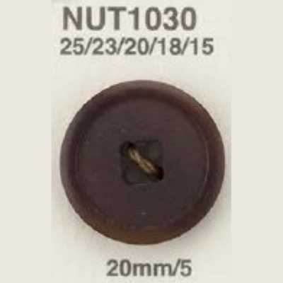 NUT1030 Bouton à 4 trous en noyer