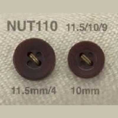 NUT110 Bouton 4 trous en noix avec trous frontaux