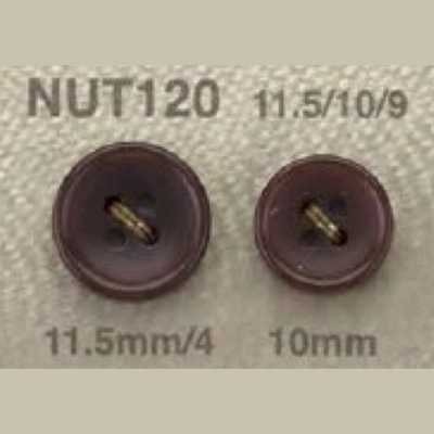 NUT120 Bouton à 4 trous en noix