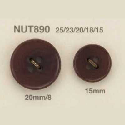 NUT890 Bouton 4 trous à trou frontal en noix