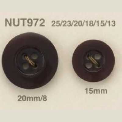 Bouton 4 trous en noix