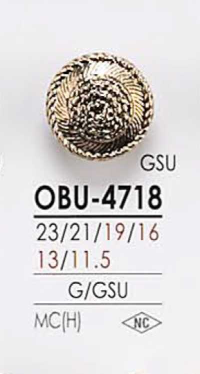 OBU4718 Bouton en métal