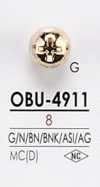OBU4911 Bouton en métal à motif de vis