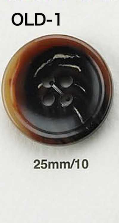 Bouton façon corne de buffle