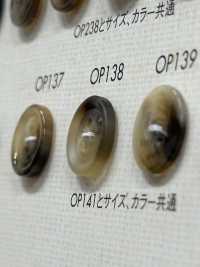 OP138 Bouton En Polyester Mat à 4 Trous Semblable à Un Buffle DAIYA BUTTON(DAIYA BUTTON) Sous-photo