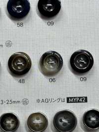 OP142 Bouton En Polyester élégant à 4 Trous Ressemblant à Un Buffle DAIYA BUTTON(DAIYA BUTTON) Sous-photo