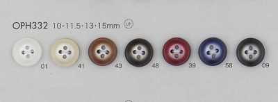 OPH332 Bouton en résine polyester à 4 trous