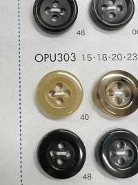 OPU303 Bouton 4 Trous En Résine D