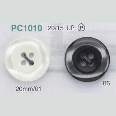 PC1010 Bouton en résine polyester à 4 trous