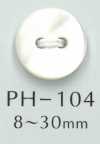 PH104 Bouton Coque Plate 2 Trous