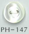 PH147 Bouton en coquillage encastré à 2 trous