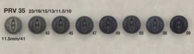 PRV35 Bouton 2 trous à perçage frontal en résine d’urée