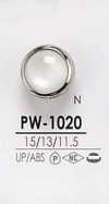 PW1020 Bouton à tige Cap and Close à 4 trous, aspect nacré, teintable