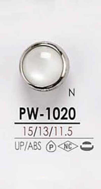 PW1020 Bouton à tige Cap and Close à 4 trous, aspect nacré, teintable