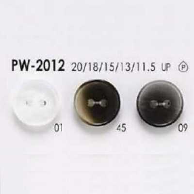 PW2012 Bouton à deux trous en résine de polyester