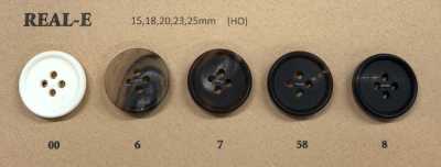 REAL-E Bouton en corne de buffle d'eau mat à 4 trous