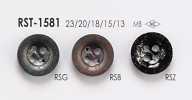 RST1581 Bouton métallique à 4 trous pour vestes et costumes