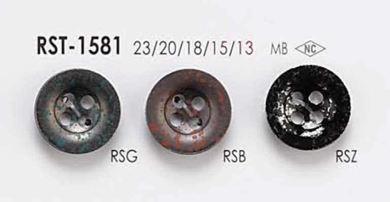 RST1581 Bouton métallique à 4 trous pour vestes et costumes