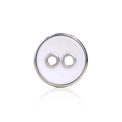 RVS6824 Bouton à 2 trous en résine de polyester/laiton