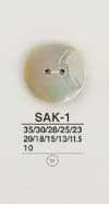 SAK1 Matériau Naturel 2 Coque Coque Coque Bouton