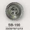 SB190 Bouton en coquille de nacre noire à 4 trous