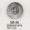 SB36 Bouton en coquillage de nacre noire à 4 trous