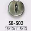 SB502 Bouton en nacre noire à deux trous