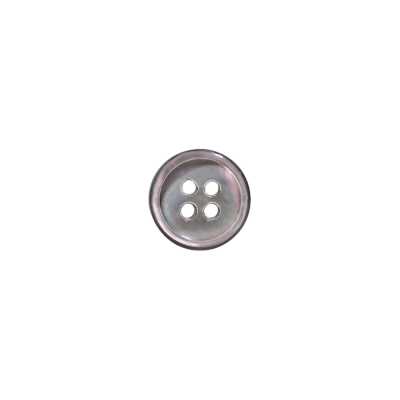 SB507 Bouton 4 trous en nacre noire