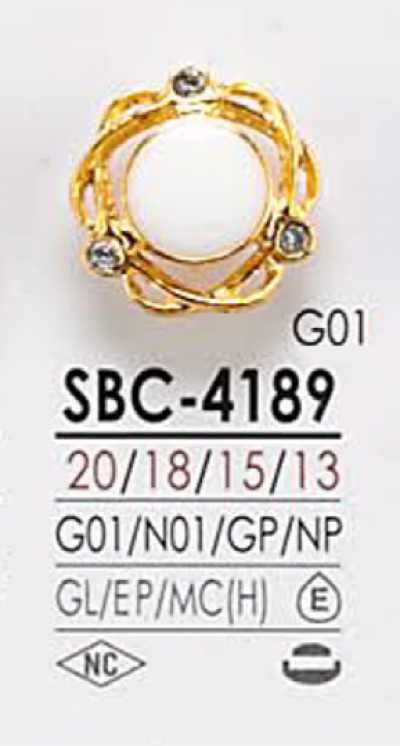 SBC4189 Bouton en métal pour teinture