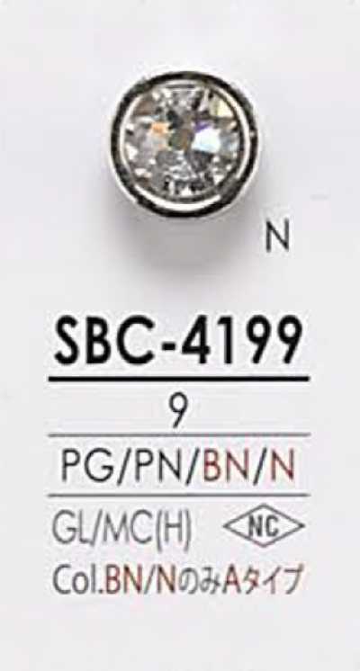 SBC4199 Bouton en pierre de cristal