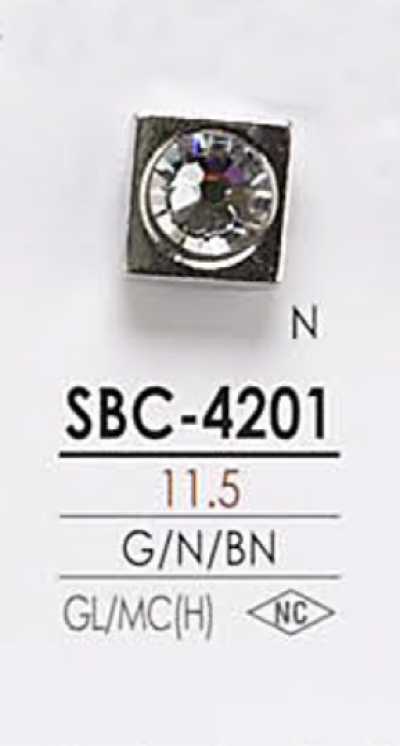 SBC4201 Bouton en pierre de cristal