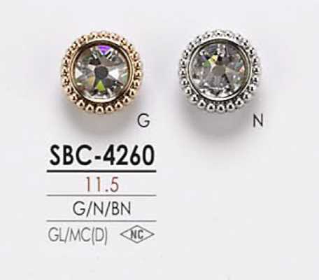 SBC4260 Bouton en cristal