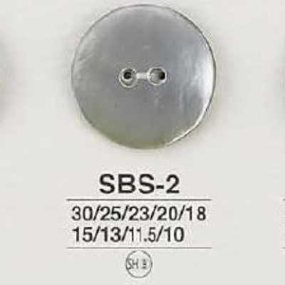SBS2 Bouton 2 trous en coquille de nacre noire