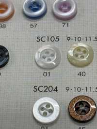 SC105 BOUTONS DAIYA Résistant Aux Chocs HYPER DURABLE "" Série "" Shell-like Polyester Button ""[Bouton] DAIYA BUTTON Sous-photo