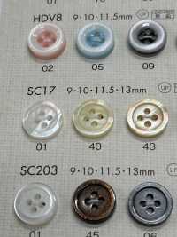 SC17 BOUTONS DAIYA Résistant Aux Chocs HYPER DURABLE "" Série "" Shell-like Polyester Button ""[Bouton] DAIYA BUTTON Sous-photo