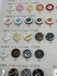 SC17 BOUTONS DAIYA Résistant Aux Chocs HYPER DURABLE "" Série "" Shell-like Polyester Button ""[Bouton] DAIYA BUTTON Sous-photo