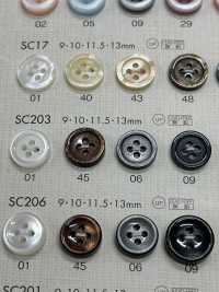 SC203 BOUTONS DAIYA Résistant Aux Chocs HYPER DURABLE "" Série "" Shell-like Polyester Button ""[Bouton] DAIYA BUTTON(DAIYA BUTTON) Sous-photo
