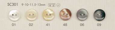 SC301 DAIYA BUTTONS Bouton en polyester aspect nacre