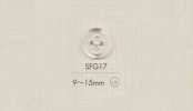 SFG17 DAIYA BUTTONS Bouton Transparent 4 Trous