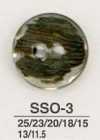 SSO3 Coquillage En Matière Naturelle Bouton Brillant 2 Trous