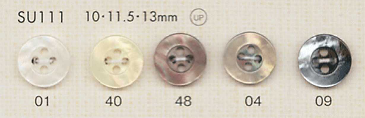 SU111 DAIYA BUTTONS Bouton en polyester aspect nacre